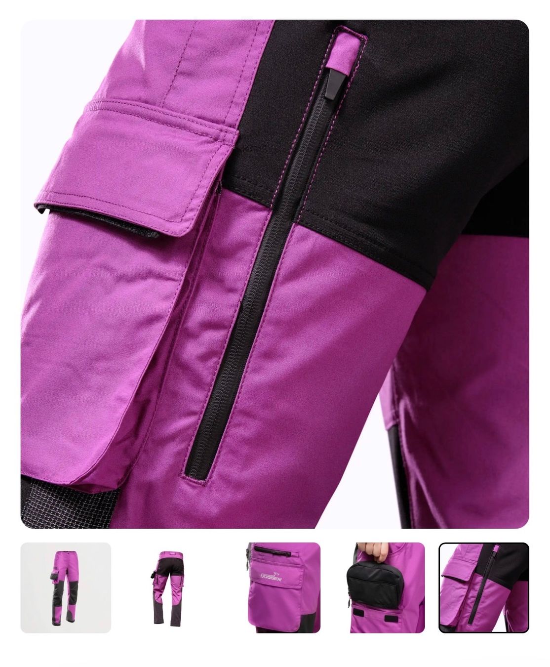 Dogger Pantalons: Dogger Xena Hose violett-schwarz – Neuf avec emballage d'origine à Meilen par Sura18 4