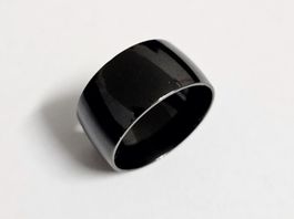 Herren Ring Edelstahl schwarz Gr. US 11