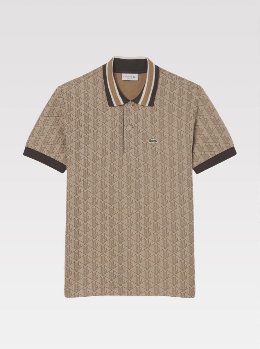 Magliette Polo: Polo Lacoste homme monogramme beige – Nuovo e nell'imballaggio originale da Biel/Bienne venduto da Akwawini