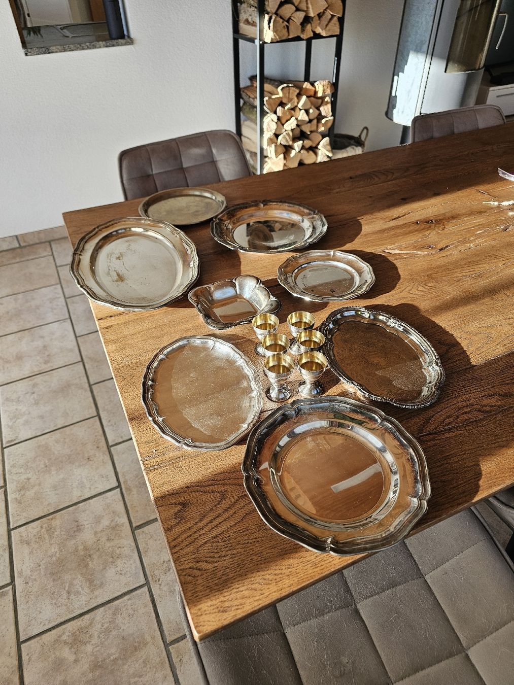 Servierplatten: Servierplatten und Eierbecher Set versilbert – Gebraucht aus Dietschwil von mic_929r 2