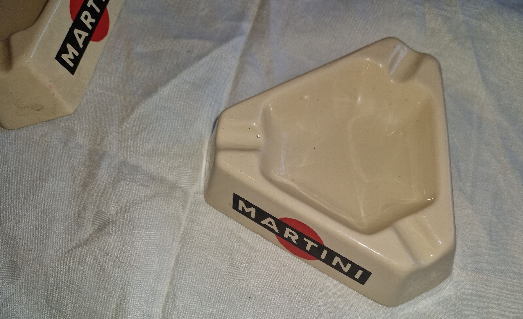 Martini Portacenere: 2x Martini-Aschenbecher . Beige TOP Zustand . – Usato da Willisau venduto da mar_j55v 4