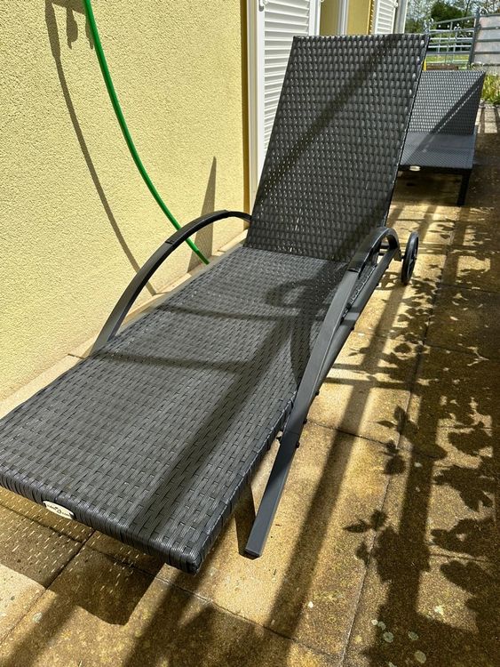 Gartenliege Rattan mit Räder Kaufen auf Ricardo