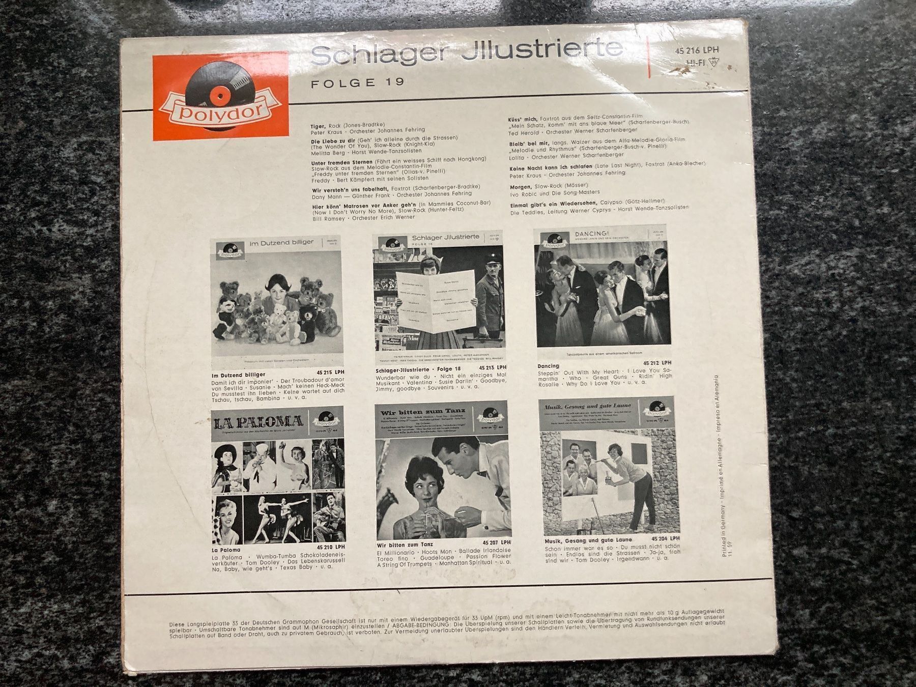 Schallplatten: Schlager Jllustrierte  Folge 19 – Gebraucht aus Zürich von Chaeffeler 1