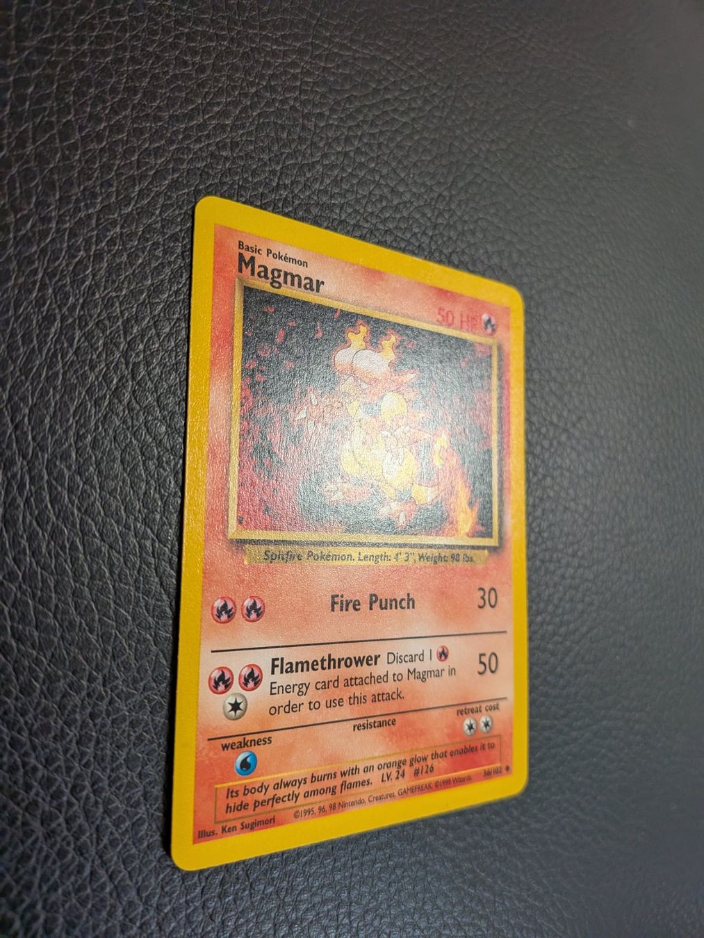 Pokémon Carte collezionabili: Base Set Magmar 36/102 Ab 1 – Usato da Paradiso venduto da Pkmn10 1