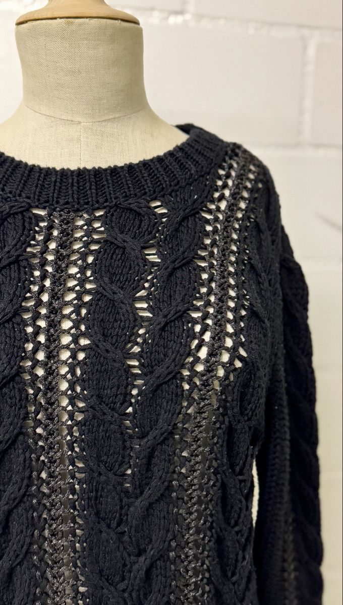 Mango Maglioni & Felpe: Strickpullover mit Zopfmuster von Mango, Grösse S – Usato da Chur venduto da Lilo_Pulver 4