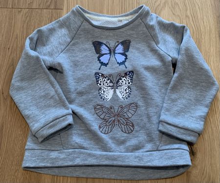 Pulli von Palomino mit Schmetterlingen, Gr. 98
