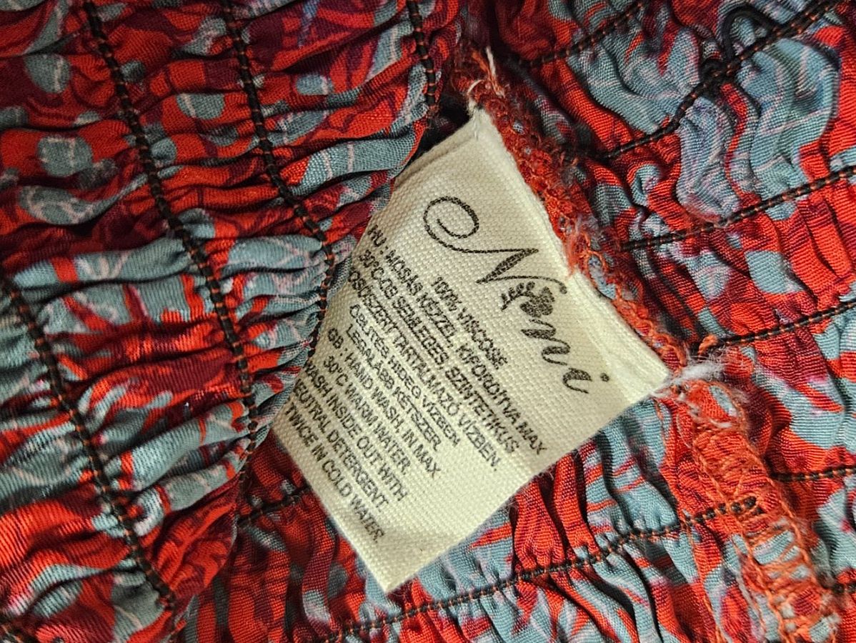 Gonne: Boho Chic Hosenrock Gr. 38 Orange gemustert luftig – Usato da Urdorf venduto da Colina 4