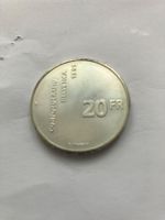 Münze 20 CHF Confederatio Helvetica 1991 guter Zustand