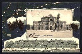 Grusskarten-AK Dresden, Königliches Hof