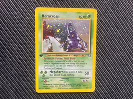 Pokemon Heracross 1.Edition Holo Neo Genesis englisch