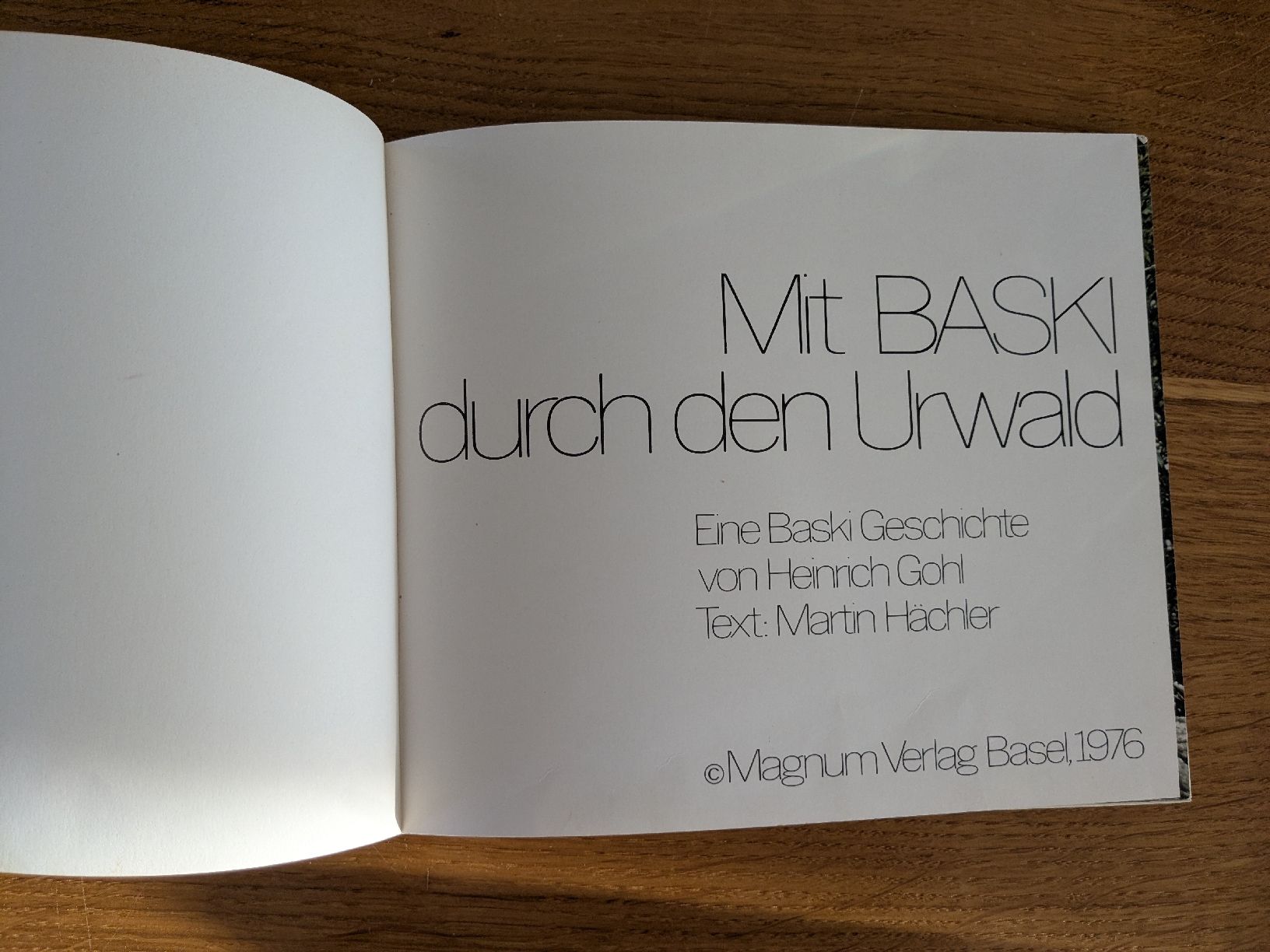 Libri: Baski "Mit Baski durch den Urwald" 1976 – Usato da Wohlen AG venduto da merkur0300 3