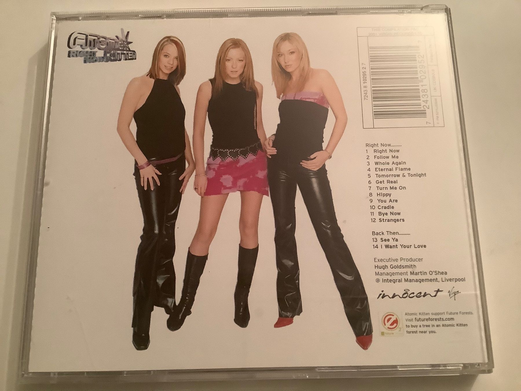 CD: Atomic Kitten / Right now / 2001 – Usato da Dübendorf venduto da Shreck 1