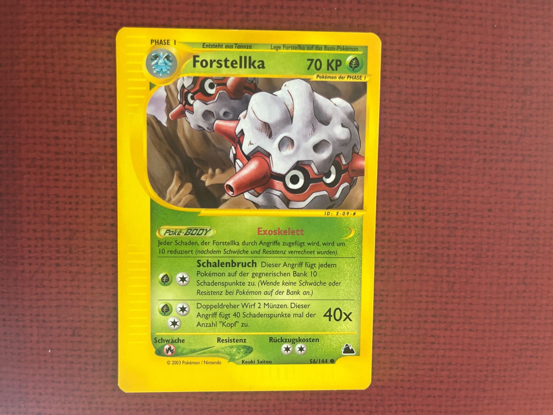 Pokémon Carte collezionabili: Pokemon Forstellka Skyridge Deutsch – Usato da Wabern venduto da Collectfun