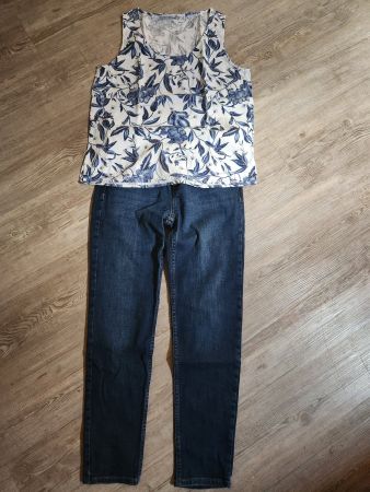 7/8 Jeans und Oberteil Gr. 38 (M)