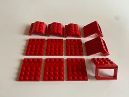 LEGO - ROTE - SCHARNIER - PLÄTTLI