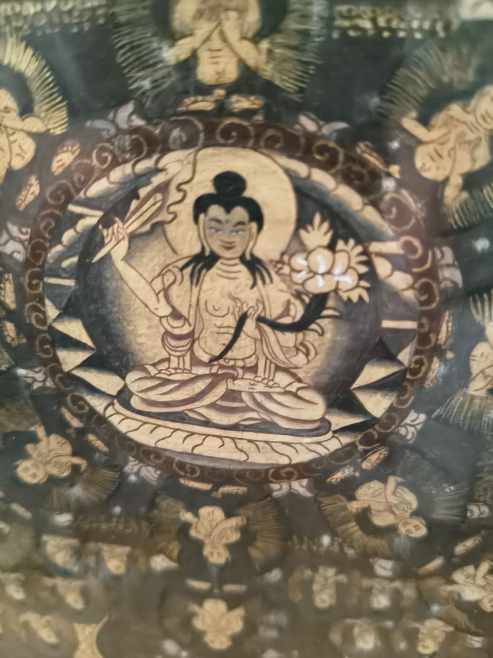 Poster & Bilder: Tibetische Thangka . Bild gerahmt – Gebraucht aus chur von monita07 3