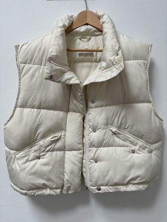 Steppweste beige/weiss Grösse M neuwertig