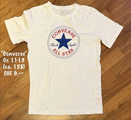 2x coole Converse T-Shirts, Gr. 11-13 (ca. 158), Top Zustand