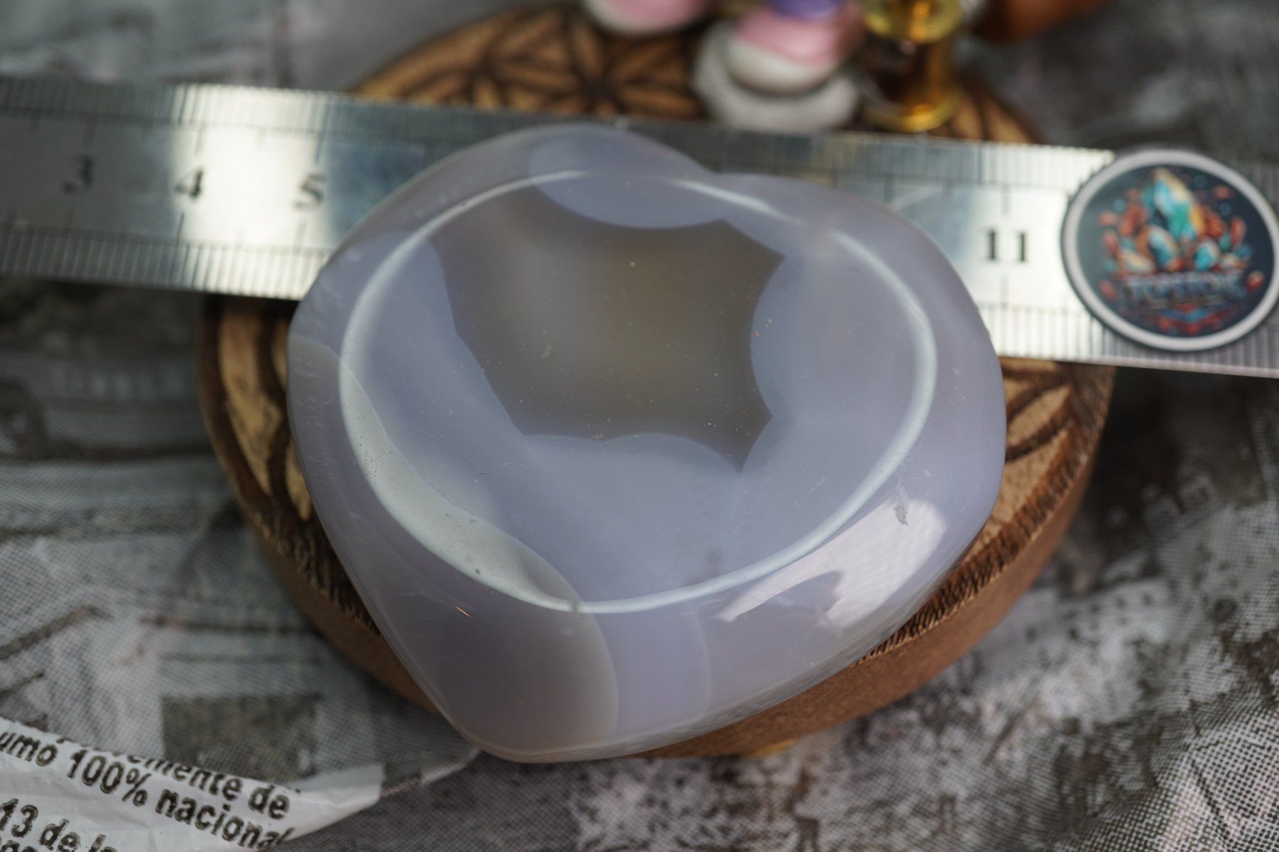 Minerali & Pietre curative: Chalcedon  Grosse Herz  60mm    ab  1.- – Nuovo e nell'imballaggio originale da Eschenbach SG venduto da topstone 5