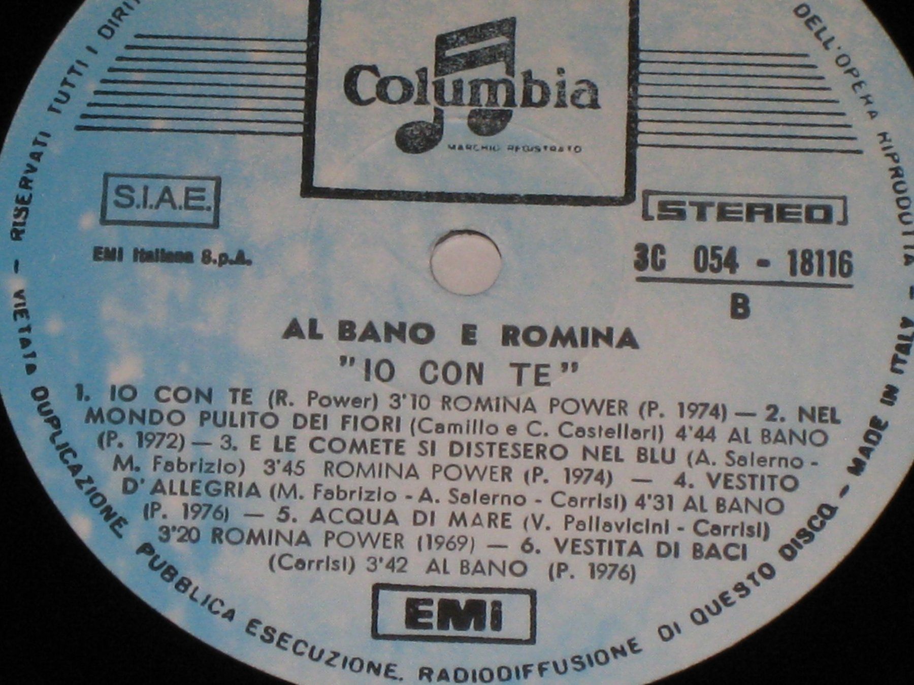 Dischi in vinile: LP - AL BANO & ROMINA - IO CON TE – Usato da Steckborn venduto da Quo7 2
