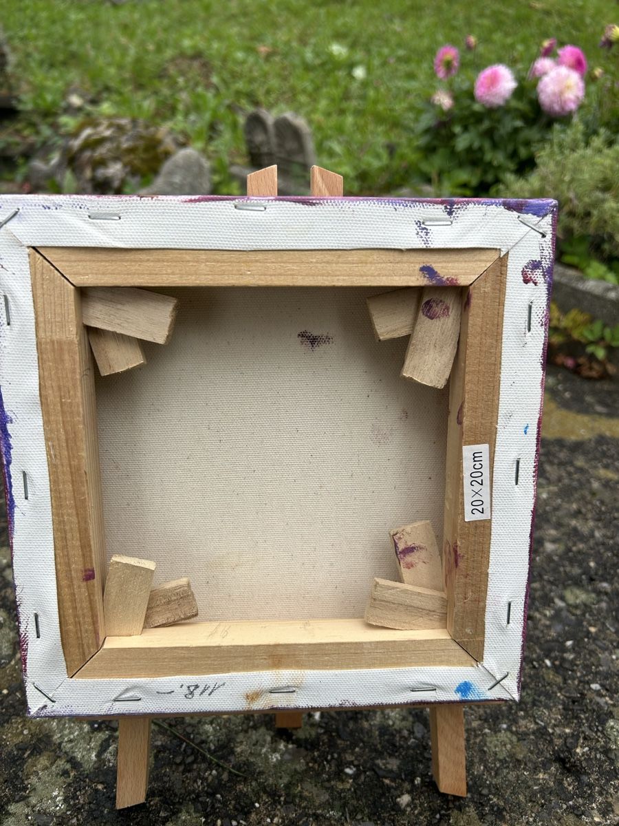 Dipinti: Eichhörnchen Gemälde, Original 20x20cm, Herbstdeko, Neu! – Nuovo (secondo la descrizione) da Luzern venduto da lit_xs5v 4