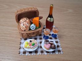 Handmade Picknick Set für Maileg, Puppenhaus