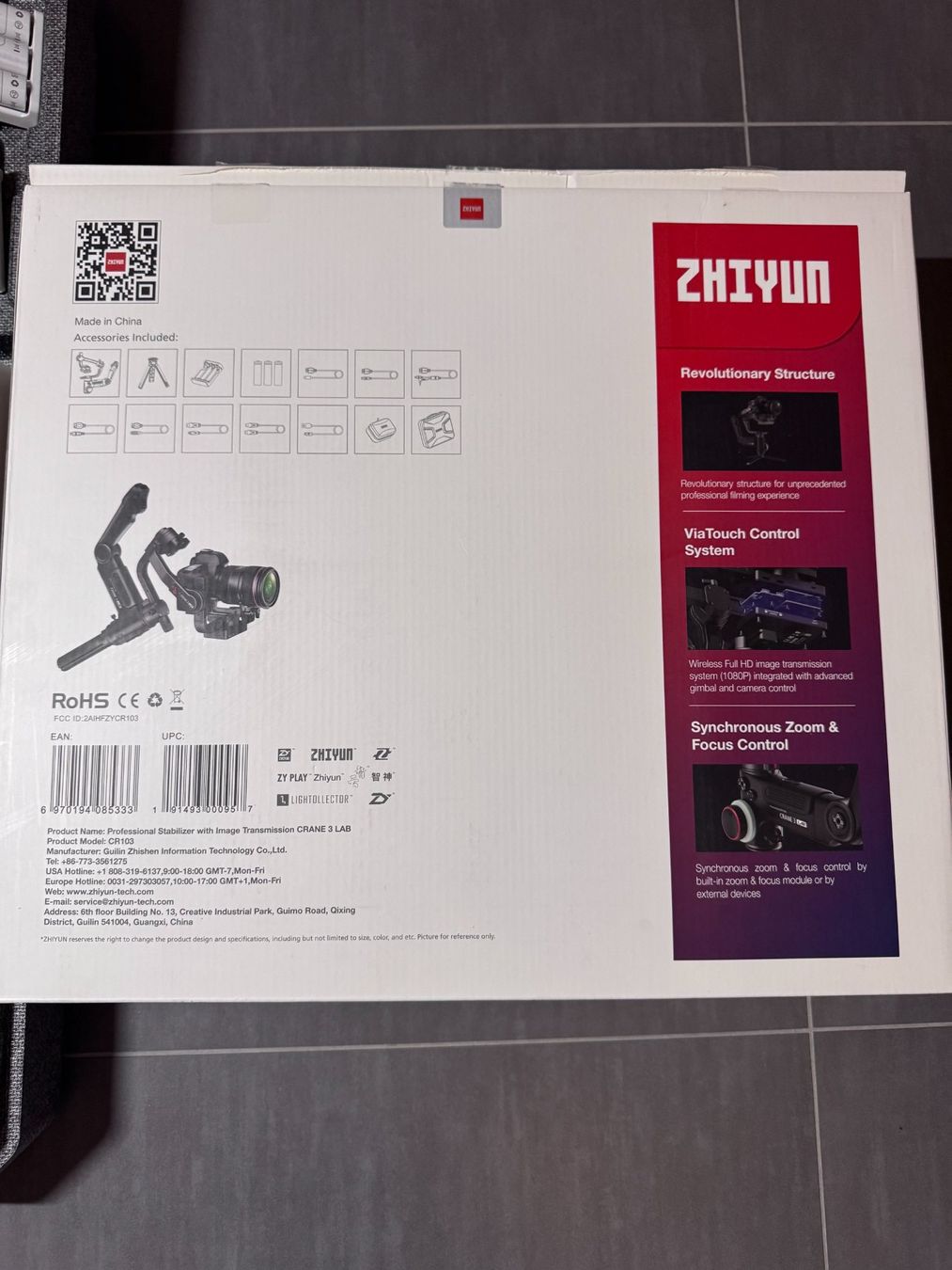 Zhiyun Altri Accessori: Zhiyun Crane 3 Lab + Kit Focus & Zoom Combo Complet – Nuovo (secondo la descrizione) da Noville venduto da Xtrembox 1
