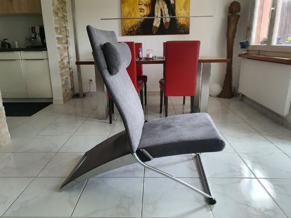 Sedie a sdraio: Interprofil X-Chair Nubukleder – Nuovo (secondo la descrizione) da Neunkirch venduto da internet-shop 3