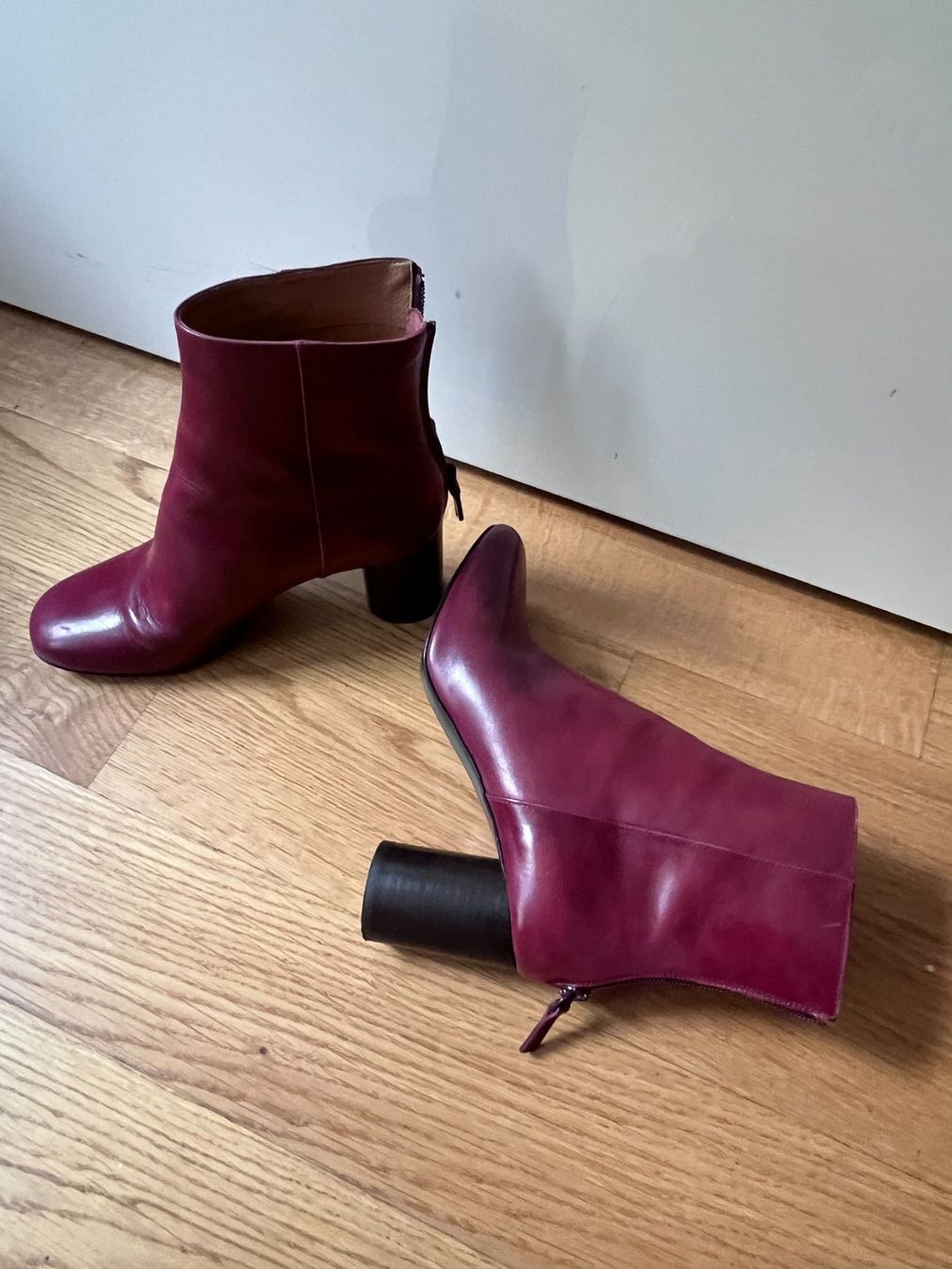 Sandro Scarpe da donna: Sandro burgundy leather boots (EU 37) – Nuovo (secondo la descrizione) da Zürich venduto da kry_85p7 1