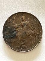 Pièce rare 10 centimes 1916 - République Française ✨