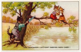 L 176 CHATS PERSONIFIÉS - PERS. KATZEN Fantaisies...Belgique