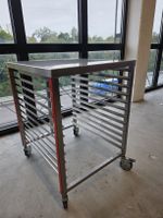 Edelstahl Blechwagen 60x68x85 cm guter Zustand fahrbar