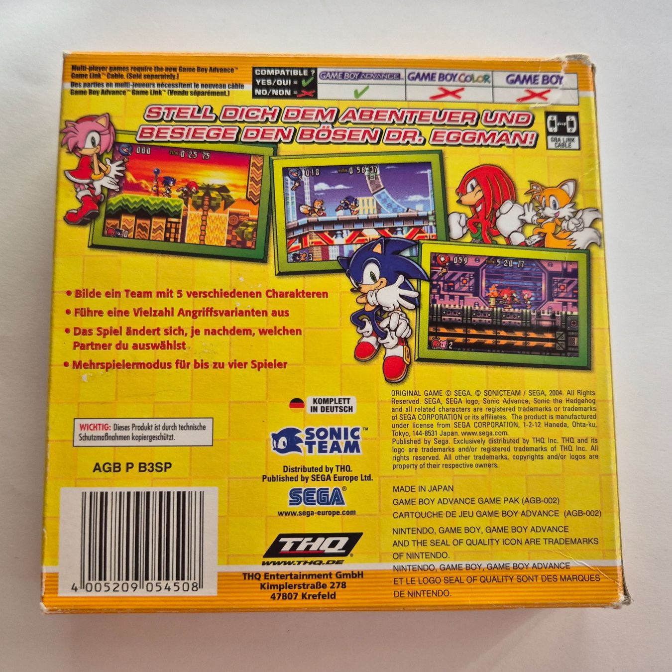 Nintendo Giochi: Sonic Advance 3 - GBA - OVP – Usato da Zürich venduto da Mephisto87 1
