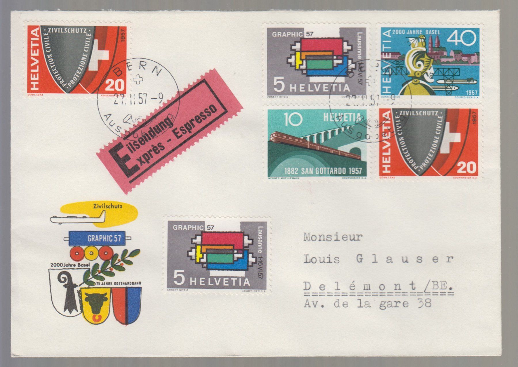 Tutti i francobolli: FDC n° 328 - 331 – Usato da Boécourt venduto da Denteles66