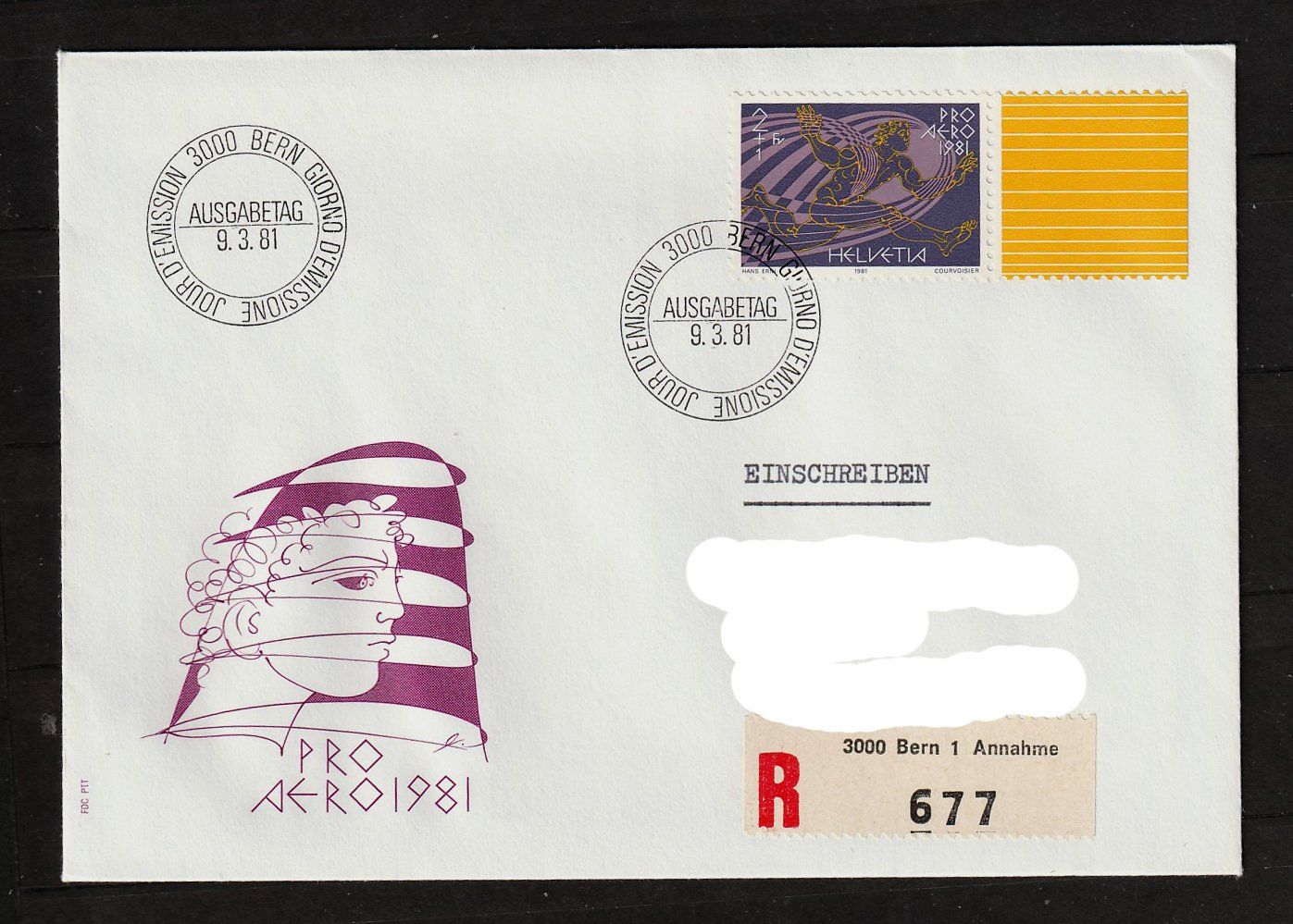 Tutti i francobolli: 1981 Brief Pro Aero ETS – Usato da Arlesheim venduto da gaugi43