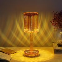 Kristall Tisch LED Lampe Romantische Atmosphäre - 2 Stück