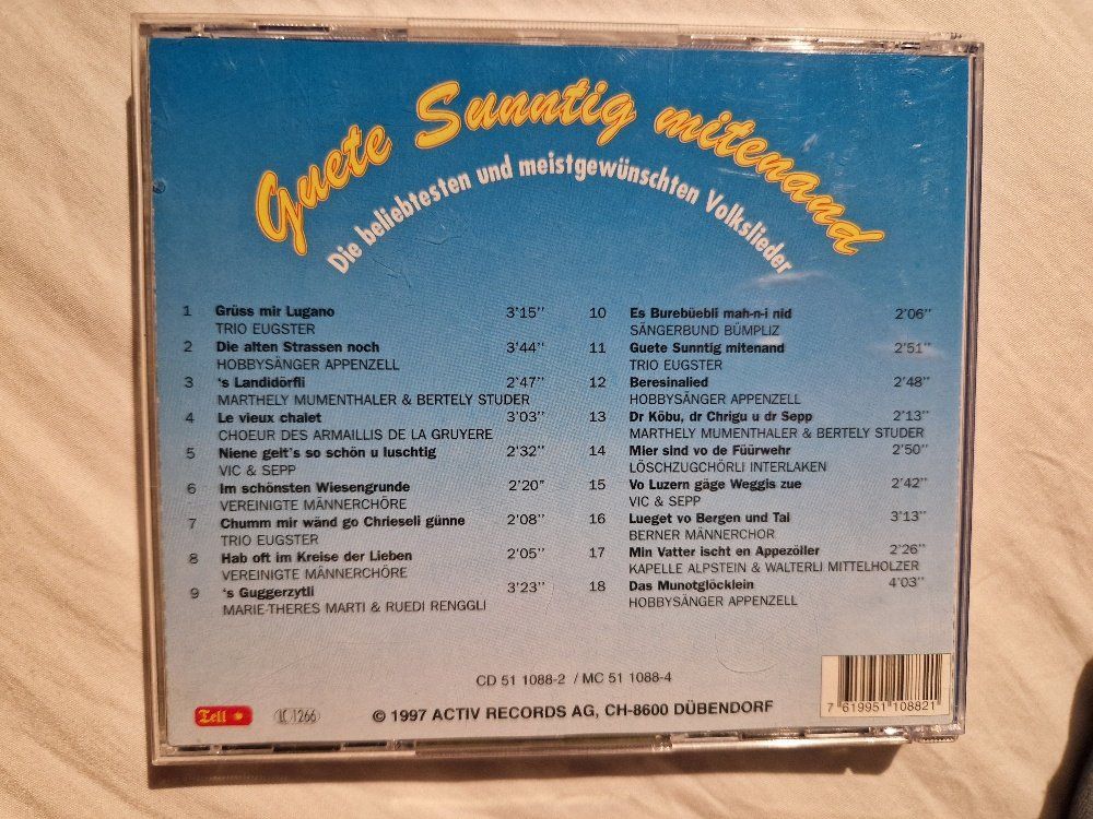 CDs: Guete Sunntig Mitenand: – Gebraucht aus Brittnau von Zibu 1
