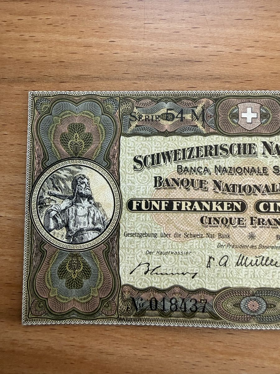 Banconote: Schweizer 5 Franken Banknote – Usato da Grenchen venduto da Bastet007 2