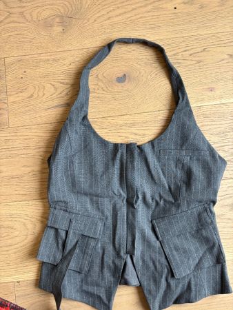 Gilet rayé original dos nu, taille S - Pour l'été!