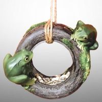 🐸 Lustige Reifen-Gartendeko – Frösche & Vogelhäuschen 🛞