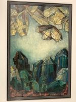 Erwin Stählin 1968 (1901-1970) Kristall Gemälde signiert Nr8