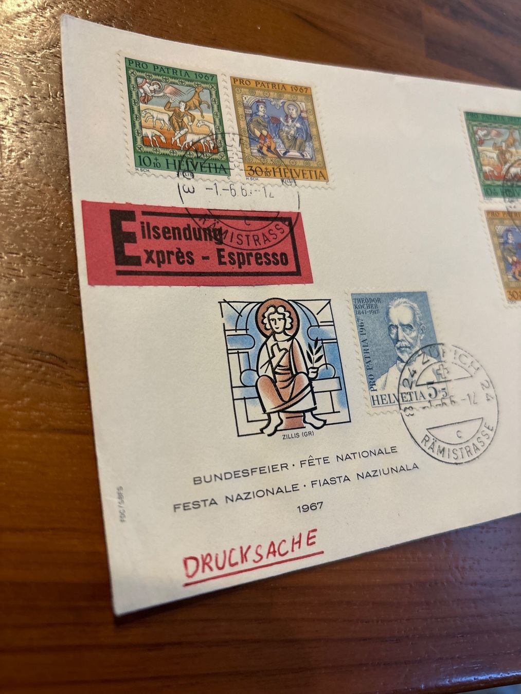 Tutti i francobolli: Seltene Pro Patria 1967 gestempelt Briefmarken – Usato da Zürich venduto da engebrunau 1