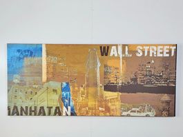 Wandbild Leinwand New York Manhattan Wall Street XXL Bild