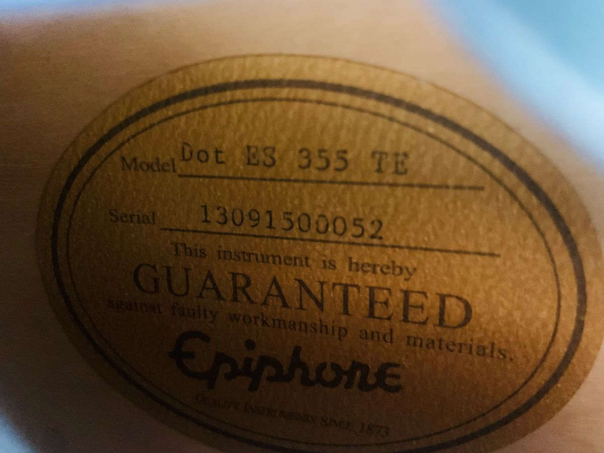 Epiphone Strumenti musicali: Epiphone Dot ES 355 TE, Pelham blue – Usato da Wetzikon ZH venduto da nicolatuck 7