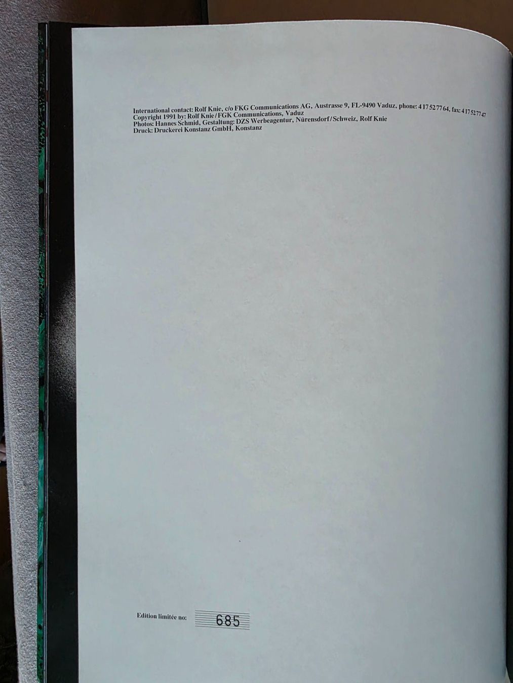 Libri: Rolf Knie - Edition limitée no. 685 - Kunst Buch – Usato da Walterswil BE venduto da Lonitti 7