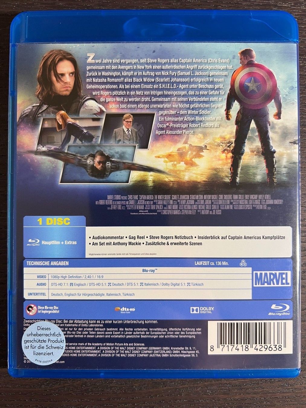 Tutti i DVDs: The Return of the First Avenger – Usato da Zürich venduto da Blu-ray_ZH 1