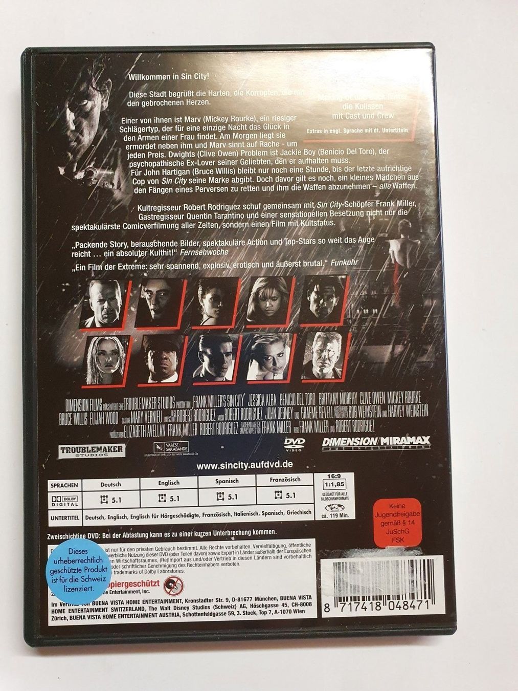 Alle DVDs: SIN CITY DVD – Gebraucht aus Oberdorf BL von BaldenEagle 1