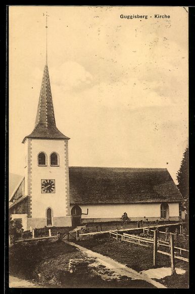 Cartes postales: AK Guggisberg, Kirche, 1911 – D'occasion à Berlin par bartko-reher