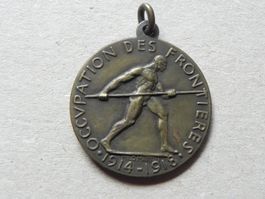 Medaille CH Militär Grenzbesetzung Morges a ses Soldats 1918