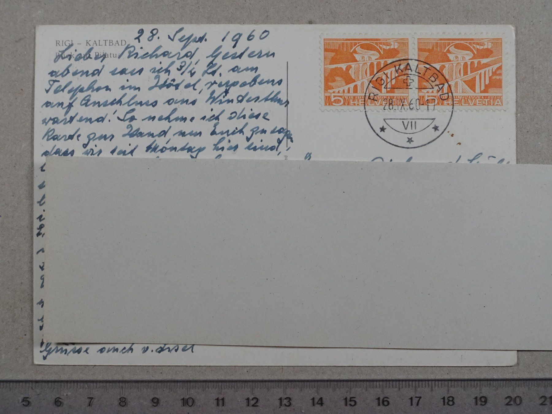 Ansichtskarten: Rigi Kaltbad, 1960 – Gebraucht aus Lenzburg von fh1 1